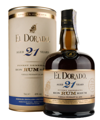 Ром El Dorado 21 y.o. 43% 0.7 л tube
